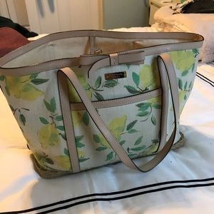 Kate Spade lemon tote